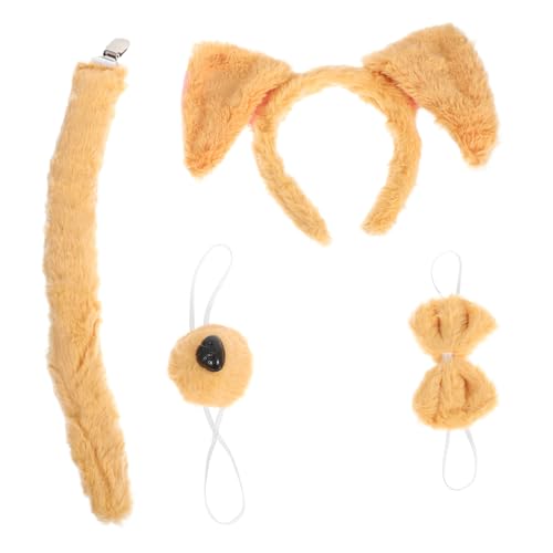 TINEASUR Weiches Plüsch Welpenohren Stirnband und Set Lustiges Tierkostüm Zubehör für Frauen Bequemes Halloween Cosplay Accessoire Vielseitig für Mottoparty und Fasching Geeignet TINEASUR Weiches Plüsch Welpenohren Stirnband und Set Lustiges Tierkostüm Zubehör für Frauen Bequemes Halloween Cosplay Accessoire Vielseitig für Mottoparty und Fasching Geeignet von TINEASUR