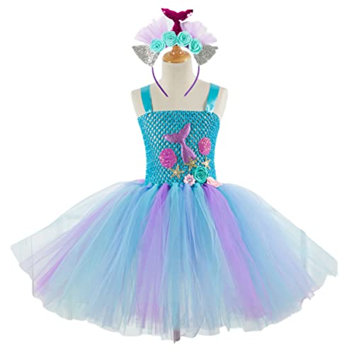 TINEASUR ädchen Tutu Rock Im Meerjungfrauen Stil Kleid Cospaly Kostü Für Partys Und Geburtstagsfeiern Mit Haaraccessoire Größe 8 9 Jahre Passend Für Modell SX HD93430 TINEASUR ädchen Tutu Rock Im Meerjungfrauen Stil Kleid Cospaly Kostü Für Partys Und Geburtstagsfeiern Mit Haaraccessoire Größe 8 9 Jahre Passend Für Modell SX HD93430 von TINEASUR