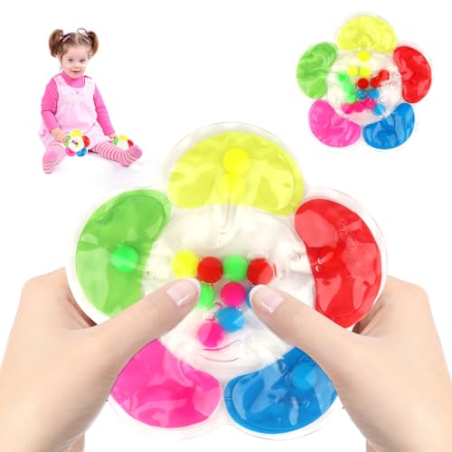 Sensorisches Farbsortierspielzeug, Montessori Lernspiel für Kinder ab 1 Jahr, Feinmotorik fördern, Gelgefülltes Fidget Spielzeug für ADHS und Autismus, Spaß beim Sortieren und Lernen Sensorisches Farbsortierspielzeug, Montessori Lernspiel für Kinder ab 1 Jahr, Feinmotorik fördern, Gelgefülltes Fidget Spielzeug für ADHS und Autismus, Spaß beim Sortieren und Lernen von TINGTING