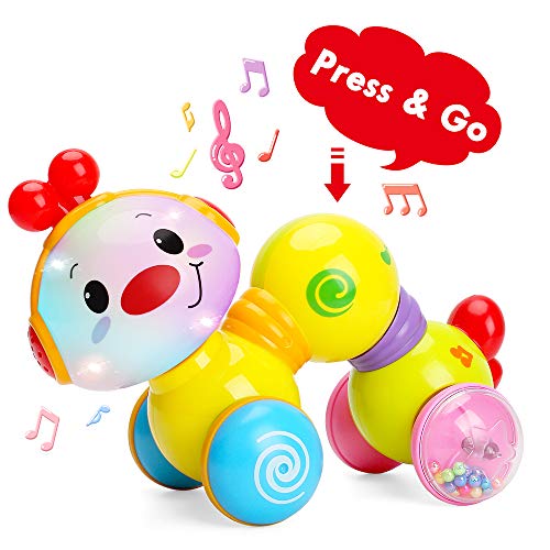 TINOTEEN Baby Toys, Kleinkind Musikalisches Krabbeln Raupenspielzeug für Babys Kleinkinder 6 9 12 18 Monate von TINOTEEN