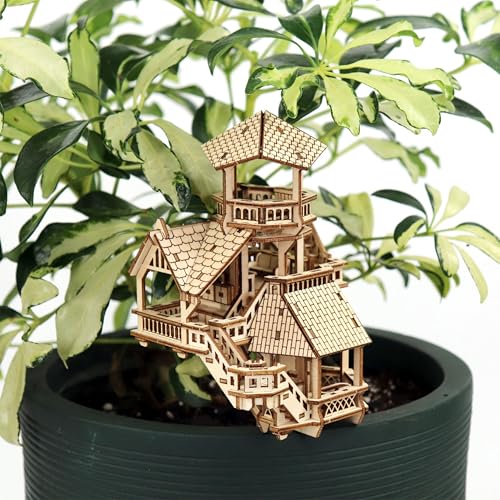 Forest Cottage 3D-Holzpuzzle für Erwachsene und Kinder, inklusive LED-Lichtern, Acrylpfahl und Montagewerkzeugen, DIY-Kit für Heim- oder Pflanzendekoration, 168 Teile (Batterie nicht im Lieferumfang Forest Cottage 3D-Holzpuzzle für Erwachsene und Kinder, inklusive LED-Lichtern, Acrylpfahl und Montagewerkzeugen, DIY-Kit für Heim- oder Pflanzendekoration, 168 Teile (Batterie nicht im Lieferumfang von TINY TREE HOUSES