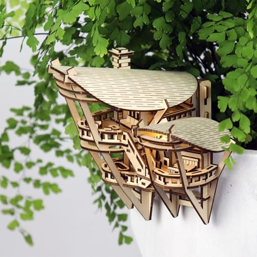 Horizons Edge 3D Holzpuzzle DIY Modell Bastelset mit LED-Lichtern und Acrylständer - Ideales Geschenk für Erwachsene und Jugendliche zum Bauen - 119 Teile (Batterien nicht im Lieferumfang enthalten Horizons Edge 3D Holzpuzzle DIY Modell Bastelset mit LED-Lichtern und Acrylständer - Ideales Geschenk für Erwachsene und Jugendliche zum Bauen - 119 Teile (Batterien nicht im Lieferumfang enthalten von TINY TREE HOUSES