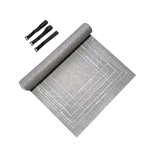 TINYOUTH Puzzlematte Puzzlematte für Puzzles bis 1000/1500/2000 Teile, 1,5 mm, Zubehör für runde Puzzle, quadratisches und rechteckiges Puzzle, Grau von TINYOUTH