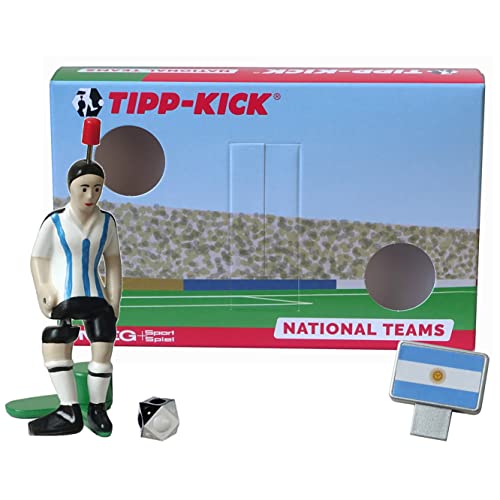 TIPP-KICK Argentinien-Box I Original Set Argentinien-Star-Kicker & Argentinien-Soundchip in der Torwandbox I Figur Spiel I Zubehör von TIPP-KICK