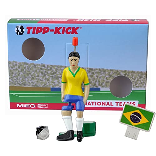 TIPP-KICK Brasilien-Box I Original Set Brasilien-Star-Kicker & Brasilien-Soundchip in der Torwandbox I Figur Spiel I Zubehör von TIPP-KICK