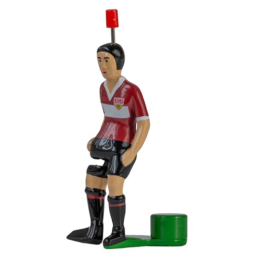 TIPP-KICK Star-Kicker VfB Stuttgart Klassik Edition I Original Spieler für Groß & Klein I Spielspaß mit der Fußball-Figur Spiel I Zubehör I Trikot Rot/Weiß von TIPP-KICK