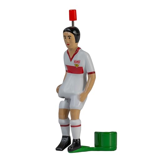 TIPP-KICK Top-Kicker VfB Stuttgart Klassik Edition I Original Spieler für Groß & Klein I Spielspaß mit der Fußball-Figur Spiel I Zubehör I Trikot Weiß/Rot von TIPP-KICK