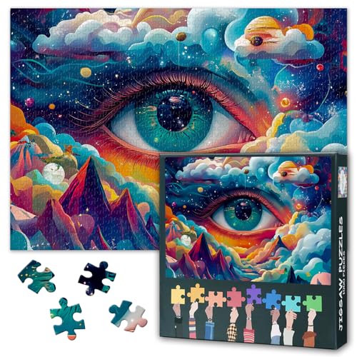 1000 Stück Auge Jigsaw Puzzles Für Erwachsene Dekompression Jigsaw Puzzle Unmögliche Herausforderung Wolken Berge Puzzles Perfekt Für Familie Spielabend 70cmx50cm 1000 Stück Auge Jigsaw Puzzles Für Erwachsene Dekompression Jigsaw Puzzle Unmögliche Herausforderung Wolken Berge Puzzles Perfekt Für Familie Spielabend 70cmx50cm von TISHIRON