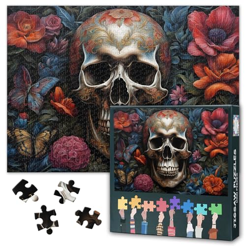 1000 Stück Jigsaw Puzzle Für Erwachsene Schädel Mit Blumen Jigsaw Puzzles Unmögliche Herausforderung Spiel Schädel Umgeben Von Bunten Blumen Puzzles Perfekt Für Familie Spiel Nacht 50cmx70cm 1000 Stück Jigsaw Puzzle Für Erwachsene Schädel Mit Blumen Jigsaw Puzzles Unmögliche Herausforderung Spiel Schädel Umgeben Von Bunten Blumen Puzzles Perfekt Für Familie Spiel Nacht 50cmx70cm von TISHIRON
