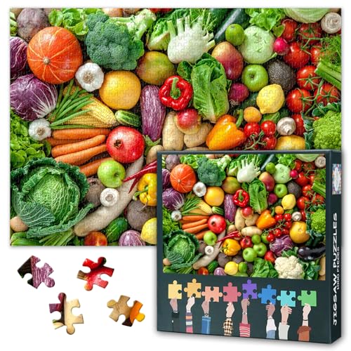 1000 Stücke von Obst und Gemüse für Erwachsene, Verschiedene Arten von frischem Obst und Gemüse Puzzles, Puzzles für Erwachsene, Puzzle-Spiele oder Spielzeug für ältere Freunde 50x70cm 1000 Stücke von Obst und Gemüse für Erwachsene, Verschiedene Arten von frischem Obst und Gemüse Puzzles, Puzzles für Erwachsene, Puzzle-Spiele oder Spielzeug für ältere Freunde 50x70cm von TISHIRON