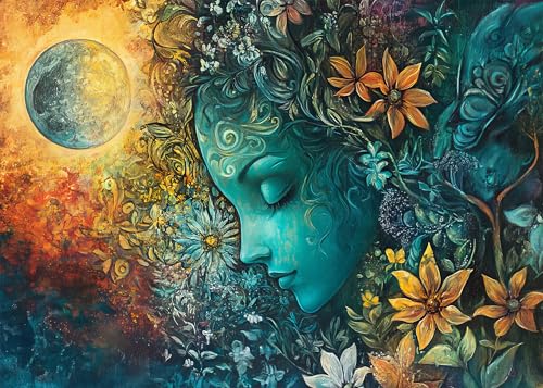 1000 Teile Puzzle, Frauengesicht Erwachsenenpuzzles, Puzzle 1000 Teile für Erwachsene, Phantasie Frauen, Puzzles für Erwachsene, 1000 Teile, Familienspiele, fertige Größe 50 x 70 cmF 1000 Teile Puzzle, Frauengesicht Erwachsenenpuzzles, Puzzle 1000 Teile für Erwachsene, Phantasie Frauen, Puzzles für Erwachsene, 1000 Teile, Familienspiele, fertige Größe 50 x 70 cmF von TISHIRON