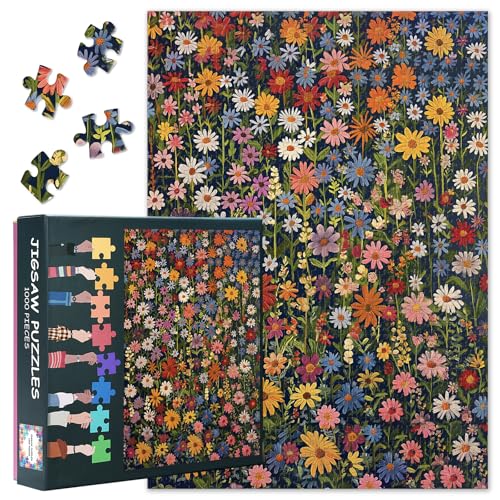 1000 Teile Puzzle Erwachsene - Blumenkunst & Botanischer Garten, Exquisite Florale Motive mit Lebendigen Farben, Premium Puzzle 70x50 cm von TISHIRON