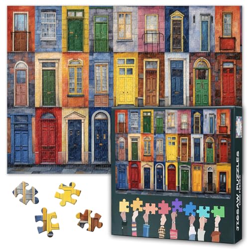 1000 Teile Puzzle Istanbuler Kulturtüren | Bunte Stadttore der Türkei & lebendige Straßenszenen | Kunstvolle Wanddekoration mit Kulturerbe-Motiv | Anspruchsvolles Erwachsenenpuzzle für Zuhause von TISHIRON