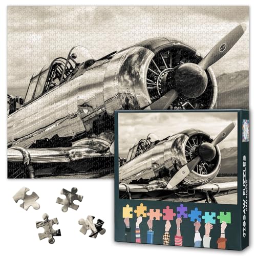 1000 Teile Puzzle für Erwachsene Vintage Flugzeug Sternmotor Schwarz Weiß Wand Kunst Klassische Flugzeug Mechanik Detail Puzzle für Aviation Enthusiasten 27,5 x 19,7 Zoll 1000 Teile Puzzle für Erwachsene Vintage Flugzeug Sternmotor Schwarz Weiß Wand Kunst Klassische Flugzeug Mechanik Detail Puzzle für Aviation Enthusiasten 27,5 x 19,7 Zoll von TISHIRON