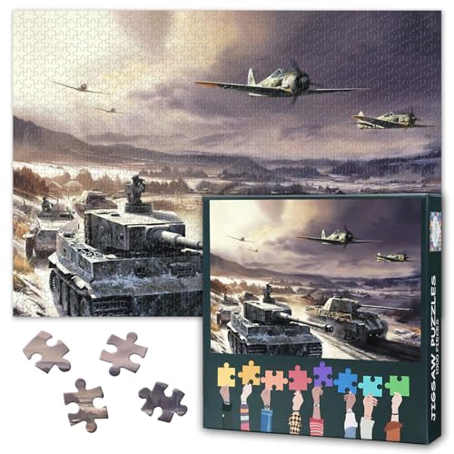 1000 Teile Puzzle für Erwachsene WWII Militär Panzer Sammlung Historische Hauptkampfpanzer Bilder Anspruchsvolles Großes Puzzle 27,5 x 19,7 Zoll 1000 Teile Puzzle für Erwachsene WWII Militär Panzer Sammlung Historische Hauptkampfpanzer Bilder Anspruchsvolles Großes Puzzle 27,5 x 19,7 Zoll von TISHIRON