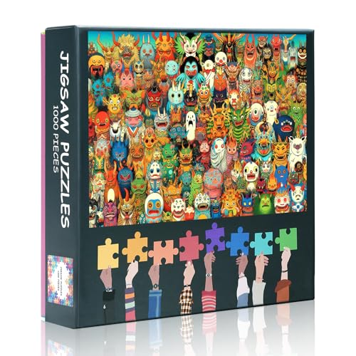 1000 Teile Puzzle: Japanische Yokai Monster (50x70cm) - Manga-Style Mythologie, Detailliertes Kunstwerk für Anime-Fans & Sammler von TISHIRON