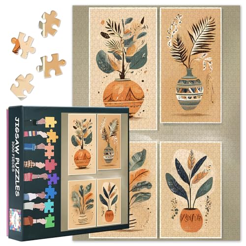 1000 Teile Vintage Themenpuzzles Für Erwachsene Set Mit Pflanzen Puzzles Für Erwachsene Wanddekoration Für Zu Hause Intelligenz Puzzle Als Geschenk Für Familie Und Freunde 50cmx70cm von TISHIRON