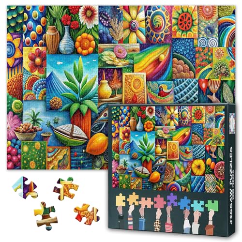 1000-teiliges Puzzle für Erwachsene: Abstrakte Graffiti CreativeShapes – Puzzles 1000 Teile, Anspruchsvolles Puzzle 1000 Teile für Wohnkultur, Stressabbau und Familienspaß 70 x 50 cm 1000-teiliges Puzzle für Erwachsene: Abstrakte Graffiti CreativeShapes – Puzzles 1000 Teile, Anspruchsvolles Puzzle 1000 Teile für Wohnkultur, Stressabbau und Familienspaß 70 x 50 cm von TISHIRON
