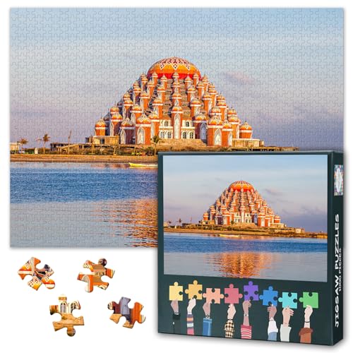 99 Kuppel Moschee für Erwachsene-Puzzle 1000 Blöcke, Neue Wahrzeichen in der Stadt Wang Garza, Puzzle für Erwachsene, Puzzle-Spiele oder Spielzeug für ältere Freunde 50x70cm 99 Kuppel Moschee für Erwachsene-Puzzle 1000 Blöcke, Neue Wahrzeichen in der Stadt Wang Garza, Puzzle für Erwachsene, Puzzle-Spiele oder Spielzeug für ältere Freunde 50x70cm von TISHIRON