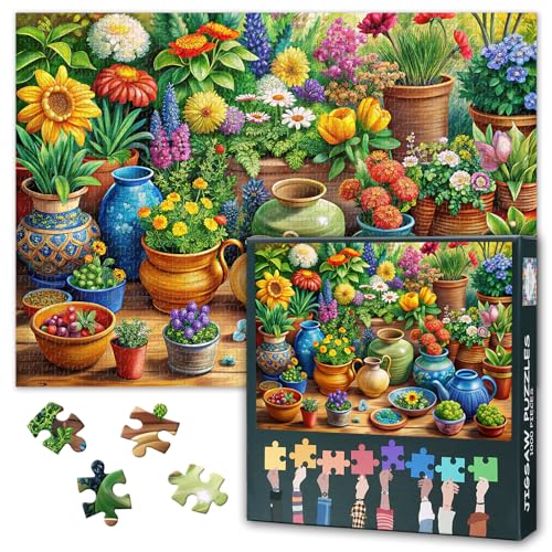 Blume Pflanze Puzzle 1000 Stücke für Erwachsene Frühling Natur Garten Puzzle Herausfordernde Puzzles Geeignet für Spiel Nächte Home Wanddekoration Teens Bildungsspielzeug Fertige Größe: 70x50cm Blume Pflanze Puzzle 1000 Stücke für Erwachsene Frühling Natur Garten Puzzle Herausfordernde Puzzles Geeignet für Spiel Nächte Home Wanddekoration Teens Bildungsspielzeug Fertige Größe: 70x50cm von TISHIRON