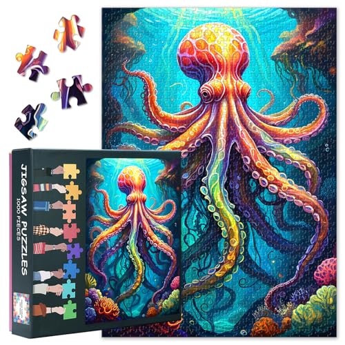 Bücherpuzzle Historische Bibliothek: Alte Holzregale mit Bücherwand - 1000 Teile Lernpuzzle für Erwachsene (50x70 cm) Bildungskonzept von TISHIRON