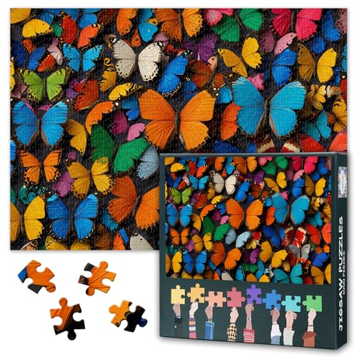 Bunte Schmetterling Puzzles für Erwachsene 1000 Stücke from Premium Herausfordernde Puzzle 1000 Stücke für Erwachsene, Künstlerische Puzzle Spiele für Entspannung, Wohnkultur 27.5" x 19.6" Bunte Schmetterling Puzzles für Erwachsene 1000 Stücke from Premium Herausfordernde Puzzle 1000 Stücke für Erwachsene, Künstlerische Puzzle Spiele für Entspannung, Wohnkultur 27.5" x 19.6" von TISHIRON