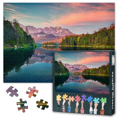 Bunte See Jigsaw Puzzles 1000 Stücke für Erwachsene Sommer Sonnenaufgang Puzzles Jugendliche Familie Spielzeug Herausfordernd & lebendige Detail Ideal für Puzzle Enthusiasten Größe: 50x70cm Bunte See Jigsaw Puzzles 1000 Stücke für Erwachsene Sommer Sonnenaufgang Puzzles Jugendliche Familie Spielzeug Herausfordernd & lebendige Detail Ideal für Puzzle Enthusiasten Größe: 50x70cm von TISHIRON