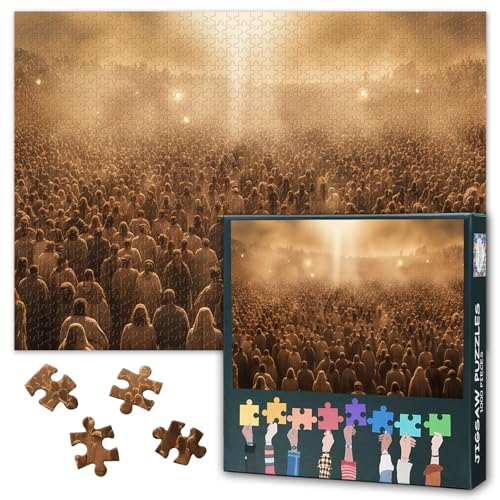 Christen Puzzles 1000 Pieces, Ankunft Jesus Christi Puzzle Erwachsene, Offenbarung Jesu Christi Puzzles für Erwachsene, 70 x 50 cm Puzzle Impossible Geschicklichkeitsspiel für die Ganze Familie von TISHIRON