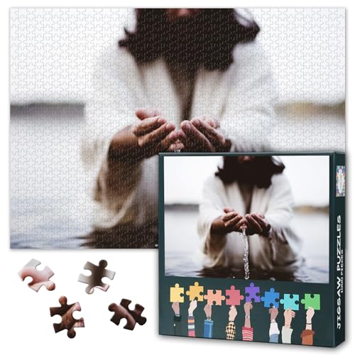 Christliche Puzzles für Erwachsene - Puzzles 1000 Teile für Erwachsene, 27,5x19,7 Zoll Christus Religion Kunst schwierig und Herausforderung Puzzle-Spiel für Wohnzimmer Wanddekoration Christliche Puzzles für Erwachsene - Puzzles 1000 Teile für Erwachsene, 27,5x19,7 Zoll Christus Religion Kunst schwierig und Herausforderung Puzzle-Spiel für Wohnzimmer Wanddekoration von TISHIRON