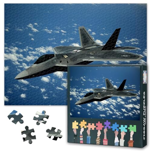 Coole Flugzeug Puzzles für Erwachsene 1000 Stück, Schöne Himmel Kunstwerk 1000 Stück Jigsaw Puzzles für Home Wall Dekor, unmöglich Jigsaw Puzzle, 50x70 cm von TISHIRON
