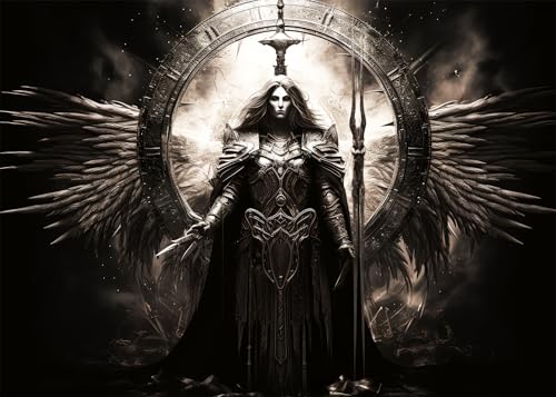 Dark Series Puzzles für Erwachsene, 1000 Teile, Heiliger Paladin, 1000-teiliges Puzzle, Unmögliche Puzzles für Erwachsene, 50 x 70 cm Dark Series Puzzles für Erwachsene, 1000 Teile, Heiliger Paladin, 1000-teiliges Puzzle, Unmögliche Puzzles für Erwachsene, 50 x 70 cm von TISHIRON
