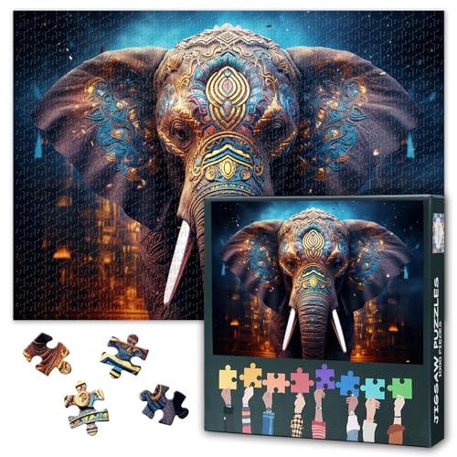 Erwachsene Elefanten Puzzle 1000 Blöcke, Zoo Elefanten Puzzles, Erwachsene Säugetier Puzzle, Puzzles Spiele oder Spielzeug, geeignet für ältere Freunde 50 x 70cm Erwachsene Elefanten Puzzle 1000 Blöcke, Zoo Elefanten Puzzles, Erwachsene Säugetier Puzzle, Puzzles Spiele oder Spielzeug, geeignet für ältere Freunde 50 x 70cm von TISHIRON
