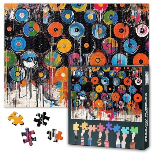 Erwachsene Graffiti-Puzzle 1000 Blöcke, Figuren Straße Graffiti-Puzzle, Erwachsene Puzzle, Erwachsene Puzzle-Spiele oder Spielzeug, geeignet für ältere Freunde 50x70cm von TISHIRON