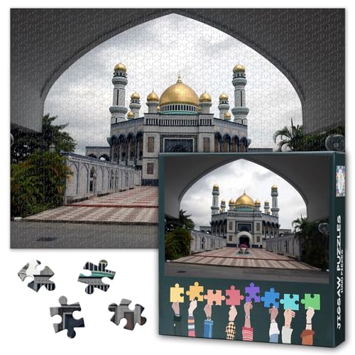 Erwachsene Puzzle 1000 Blöcke, Ami Moschee Puzzle, Islam Muslim Moschee Erwachsene Puzzle, Erwachsene Puzzle-Spiele oder Spielzeug für ältere Freunde 50x70cm von TISHIRON