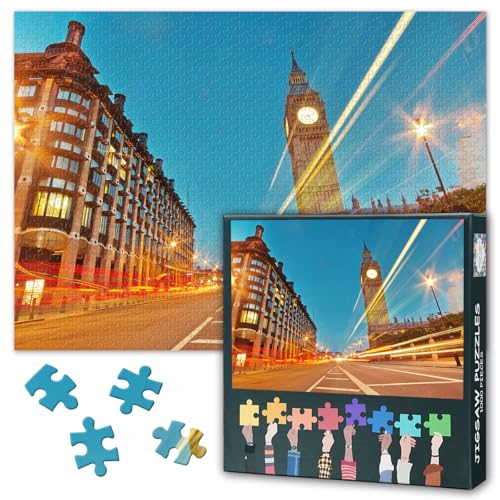 Erwachsene Puzzle 1000 Blöcke, Big Ben Puzzle, Wahrzeichen Architektur Erwachsene Puzzles Spiele oder Spielzeug, geeignet für ältere Freunde 50X70CM Erwachsene Puzzle 1000 Blöcke, Big Ben Puzzle, Wahrzeichen Architektur Erwachsene Puzzles Spiele oder Spielzeug, geeignet für ältere Freunde 50X70CM von TISHIRON