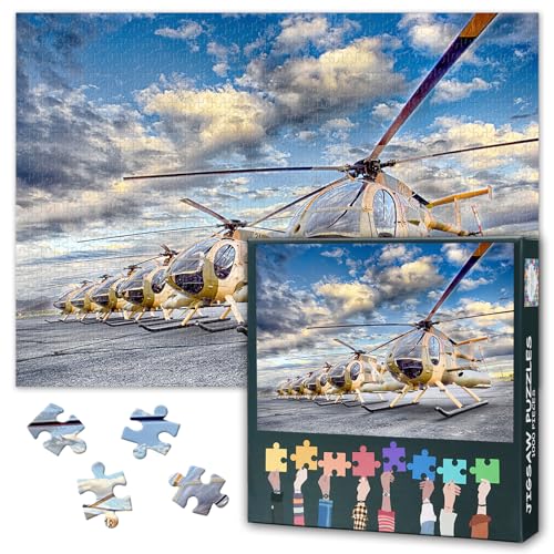 Flugzeug Jigsaw Puzzles für Erwachsene 1000 Stück, Hubschrauber Puzzles 1000 Stück, zeitgenössische Kunstwerke Schwierige unmögliche Herausforderungen, 50x70 cm Flugzeug Jigsaw Puzzles für Erwachsene 1000 Stück, Hubschrauber Puzzles 1000 Stück, zeitgenössische Kunstwerke Schwierige unmögliche Herausforderungen, 50x70 cm von TISHIRON