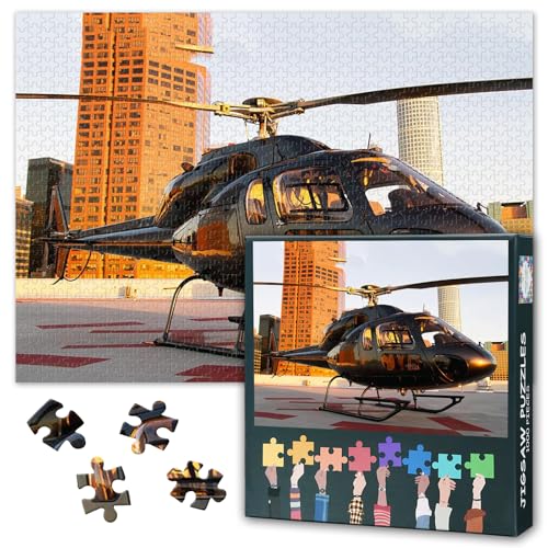 Flugzeug Jigsaw Puzzles für Erwachsene 1000 Stück, Schwarze Hubschrauber Kunstwerk Puzzles 1000 Stück, Moderne schwierige unmögliche Herausforderungen, 50x70 cm Flugzeug Jigsaw Puzzles für Erwachsene 1000 Stück, Schwarze Hubschrauber Kunstwerk Puzzles 1000 Stück, Moderne schwierige unmögliche Herausforderungen, 50x70 cm von TISHIRON