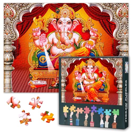 Gannisa Erwachsenen Puzzles 1000 Blöcke, Gannisa Hindu Gott Puzzles, Erwachsenen Puzzle, Puzzle Spiele oder Spielzeug für ältere Freunde 50x70 cm Gannisa Erwachsenen Puzzles 1000 Blöcke, Gannisa Hindu Gott Puzzles, Erwachsenen Puzzle, Puzzle Spiele oder Spielzeug für ältere Freunde 50x70 cm von TISHIRON
