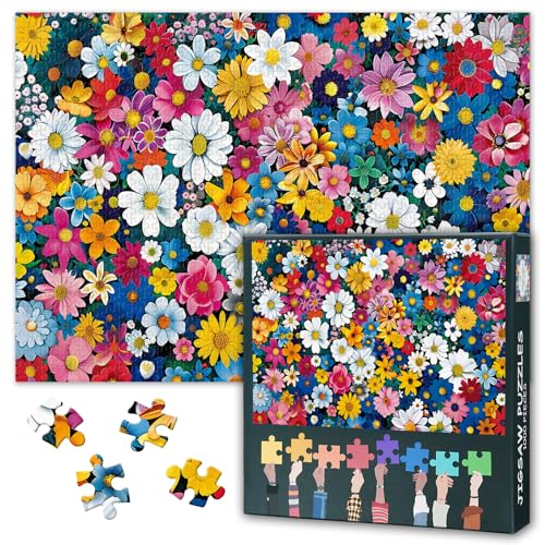 Jigsaw Puzzles 1000 Stück für Erwachsene Bunte Blumen Puzzle Home Wanddekoration Herausfordernde Puzzles Geeignet für Spielnächte Familie Spielzeug und Geschenke für Erwachsene Größe: 50x70cm Jigsaw Puzzles 1000 Stück für Erwachsene Bunte Blumen Puzzle Home Wanddekoration Herausfordernde Puzzles Geeignet für Spielnächte Familie Spielzeug und Geschenke für Erwachsene Größe: 50x70cm von TISHIRON
