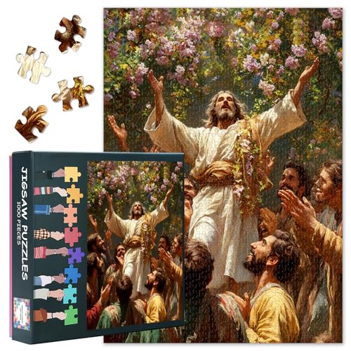 Jigsaw Puzzles 1000 Stück für Erwachsene Jesus im Garten Puzzle 1000 Stück Christian Jigsaw Puzzles Home Wall Dekoration Geeignet für Spielnächte Fertigstellte Größe: 50x70cm Jigsaw Puzzles 1000 Stück für Erwachsene Jesus im Garten Puzzle 1000 Stück Christian Jigsaw Puzzles Home Wall Dekoration Geeignet für Spielnächte Fertigstellte Größe: 50x70cm von TISHIRON