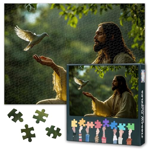 Jigsaw Puzzles 1000 Stücke für Erwachsene Jesus im Regenwald Puzzle Familie Herausforderung Spiel Geeignet für Spiel Nächte Home Wanddekoration Jugendliche Familie Spielzeug Größe: 50x70cm Jigsaw Puzzles 1000 Stücke für Erwachsene Jesus im Regenwald Puzzle Familie Herausforderung Spiel Geeignet für Spiel Nächte Home Wanddekoration Jugendliche Familie Spielzeug Größe: 50x70cm von TISHIRON