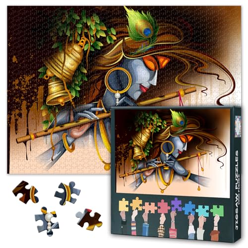Krishna Erwachsene Puzzle 1000 Blöcke, Hindu Gott Puzzles, Erwachsene Puzzles, Puzzle-Spiele oder Spielzeug für ältere Freunde 50x70 cm Krishna Erwachsene Puzzle 1000 Blöcke, Hindu Gott Puzzles, Erwachsene Puzzles, Puzzle-Spiele oder Spielzeug für ältere Freunde 50x70 cm von TISHIRON
