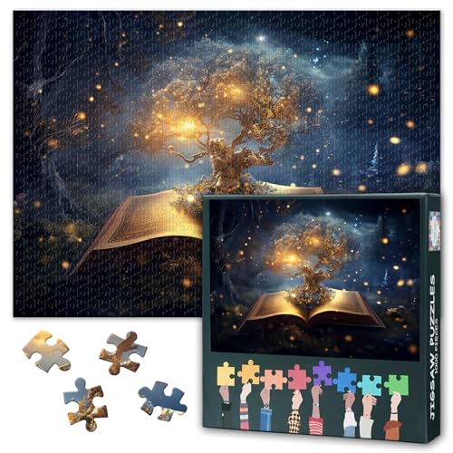 Lebensbaum Puzzles 1000 Pieces, Alte Bibel Puzzle Erwachsene, Puzzles für Erwachsene, 70 x 50 cm Puzzle Impossible Geschicklichkeitsspiel für die Ganze Familie von TISHIRON