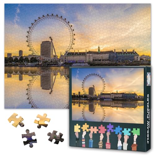 London Erwachsenen-Puzzles 1000 Blöcke, London Eye-Puzzle, Erwachsenen-Puzzles, Erwachsenen-Puzzle-Spiel oder Spielzeug für ältere Freunde 50X70CM London Erwachsenen-Puzzles 1000 Blöcke, London Eye-Puzzle, Erwachsenen-Puzzles, Erwachsenen-Puzzle-Spiel oder Spielzeug für ältere Freunde 50X70CM von TISHIRON