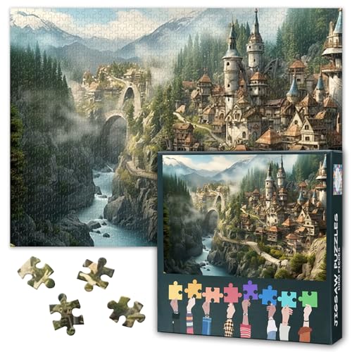 Mountain Village Puzzles 1000 Stück Für Erwachsene Secret Village Puzzle Für Erwachsene Steinbau Puzzles Für Home Decoration Kunstwerk Puzzle Geschenke Für Familie Freunde Spiele 70cmx50cm Mountain Village Puzzles 1000 Stück Für Erwachsene Secret Village Puzzle Für Erwachsene Steinbau Puzzles Für Home Decoration Kunstwerk Puzzle Geschenke Für Familie Freunde Spiele 70cmx50cm von TISHIRON