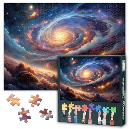 Nebel Jigsaw Puzzles 1000 Stück für Erwachsene Sternenhimmel Vortex 1000 Stück Puzzles Jugendliches Familienspielzeug Herausforderndes Puzzle Geeignet für Spielenächte Größe: 70x50cm Nebel Jigsaw Puzzles 1000 Stück für Erwachsene Sternenhimmel Vortex 1000 Stück Puzzles Jugendliches Familienspielzeug Herausforderndes Puzzle Geeignet für Spielenächte Größe: 70x50cm von TISHIRON