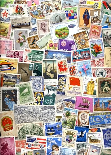 Philatelie-Puzzles für Erwachsene, 1000 Teile, Weltweite Sammlung von Gedenkbriefmarken, Puzzle, Unmögliches 1000-Teile-Puzzle für die Wanddekoration zu Hause, 50x70 cm von TISHIRON