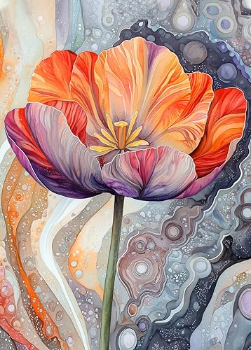 Puzzle 1000 Teile, Blumenpuzzles für Erwachsene, Blumenpuzzle, intellektuelle Herausforderung Puzzles für Erwachsene, 1000 Teile, Fertige Größe 50 x 70 cm von TISHIRON