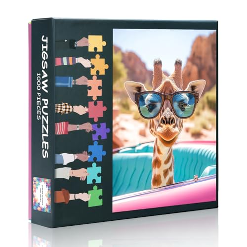 Puzzle 1000 Teile Erwachsene - Giraffe Wildlife Art Difficult 70 x 50 cm, Familie herausfordernde Puzzle-Spiel, Geburtstag Party Geschenk für Männer Frauen Home Decor Puzzle 1000 Teile Erwachsene - Giraffe Wildlife Art Difficult 70 x 50 cm, Familie herausfordernde Puzzle-Spiel, Geburtstag Party Geschenk für Männer Frauen Home Decor von TISHIRON