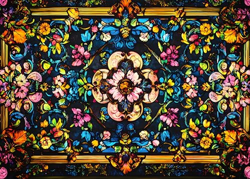 Puzzle 1000 Teile Erwachsene Kirchenglas 1000 Puzzles Buntglas Puzzle Ab 6 Jahre Für Mädchen DIY Handwerk Herausfordernde Familienaktivität, 50x70cm Puzzle 1000 Teile Erwachsene Kirchenglas 1000 Puzzles Buntglas Puzzle Ab 6 Jahre Für Mädchen DIY Handwerk Herausfordernde Familienaktivität, 50x70cm von TISHIRON